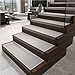 Produktbild LTJX 7 Stück(26 * 75Cm) Anti Rutsch Treppe Anti-Rutsch Stuffen, Antirutsch Treppen Rutsche Selbstklebend, Holz Stufenmatten Treppenstufen Rutschschutz Treppenschutz,Light Gray,7pcs