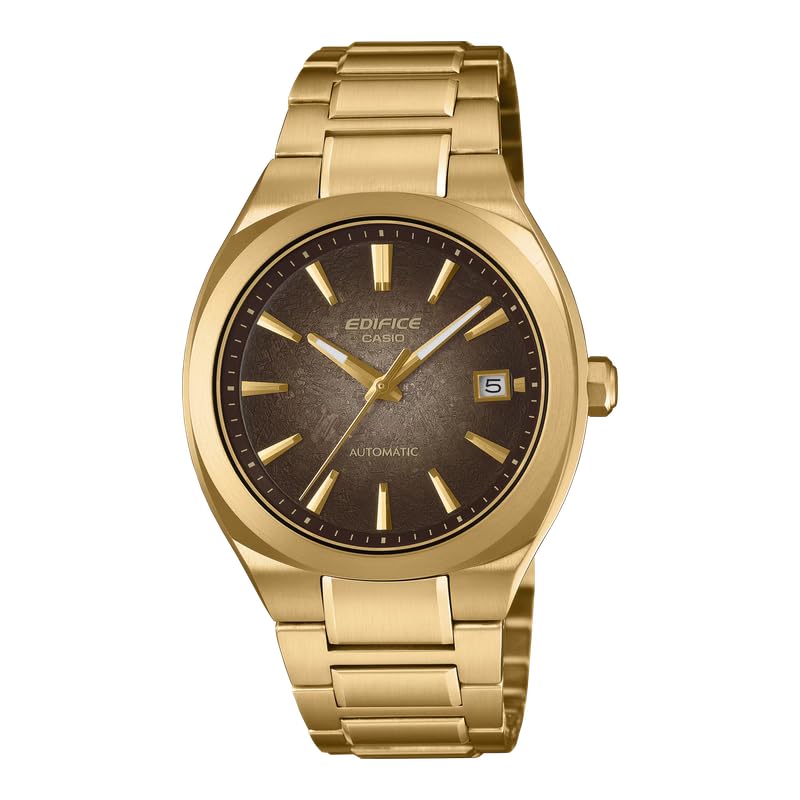 Edifice EFK200DG-5A Motorsports Electroform Carbon Brown Dial Automatic Gold-Tone