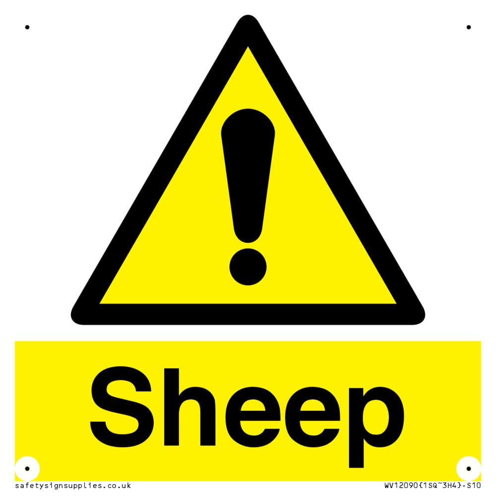 Sheep Sign - 100x100mm - S10
