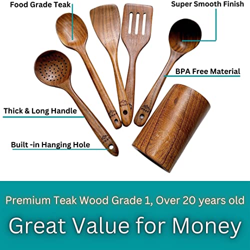 Stirring Up Joy: The Ultimate Review of Premium Teak Wooden Utensils for Eco-Friendly Cooking