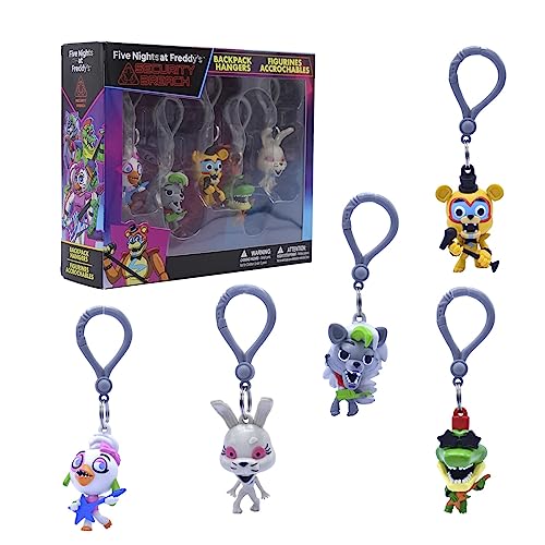 Just Toys LLC Five Nights at Freddy's Backpack Hangers (Five Nights at Freddy's Security Breach Backpack Hangers S1 Collector's Box)2