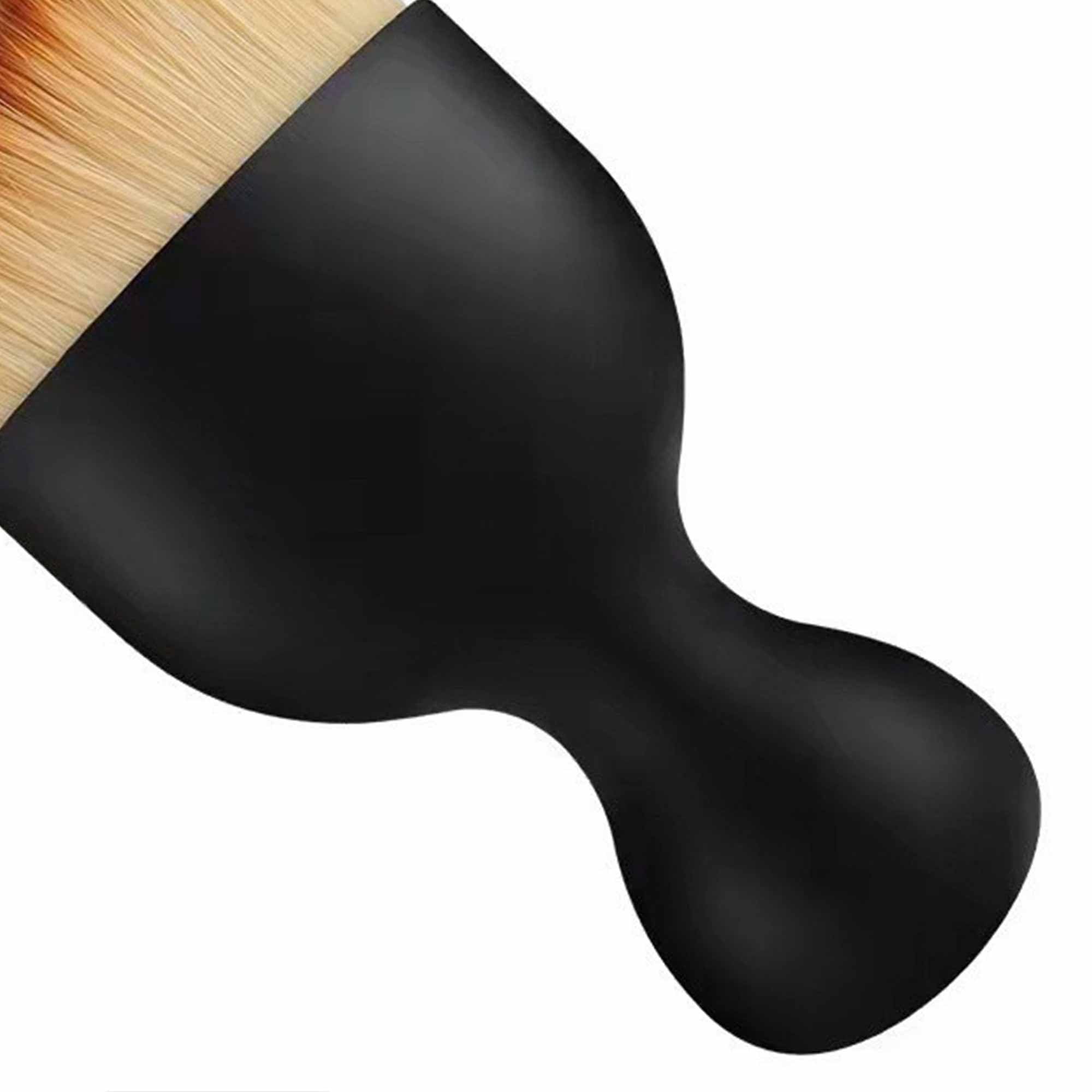 Body Buffing Brush for Self Tanning Hands Feet & Face - For Natural Streak-Free Fake Tan, black - Image 2