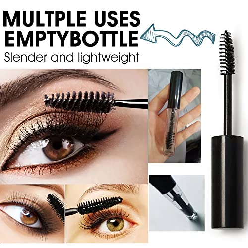 MAYCREATE® 10ml Plastic Empty Mascara Tube Wand Eyelash Cream Container Bottle for Castor Oil Brush Kit Combo with Funnels Mascara Eyeliner For Women - Image 6