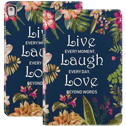 Case for iPad 10.2 9th / 8th / 7th Generation (2021/2020/2019 Model) 10.2 Inch, iPad Air 3 Case/10.5 Inch Pro, PU Leather Smart Cover with Stand & Auto Wake Sleep - Live Laugh Love -  FOKBVNFLL, Fok-F15-iPad 10.2-10.5-09