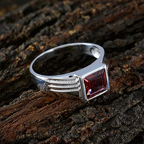 Bague grenat argent 925 finis les bijoux ternes avec cet anneau resistant - 4