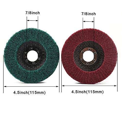 SI FANG 6Pcs 115mm Nylon Fiber Flap Disc Polishing Buffing Wheel - Image 2