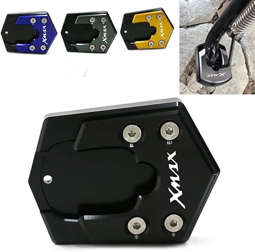 Miniatura 2 de Motorcycle Side Stand pad CNC Kickstand Motorcycle Foot Side Stand Extension Pad Support Plate Enlarge for Y&AMAHA X-MAX X MAX Xmax 300 125 250