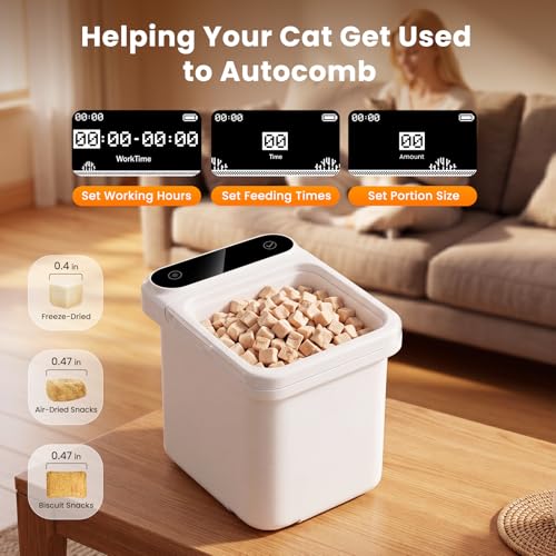 Image of Cat Self Groomer Pro for Hairball Control and Shedding Relief 360 Skin Friendly Brush Pet Hair Remover Tool Gentle Self Cleaning Automatic Fur Collection Smart Grooming House for All Cats