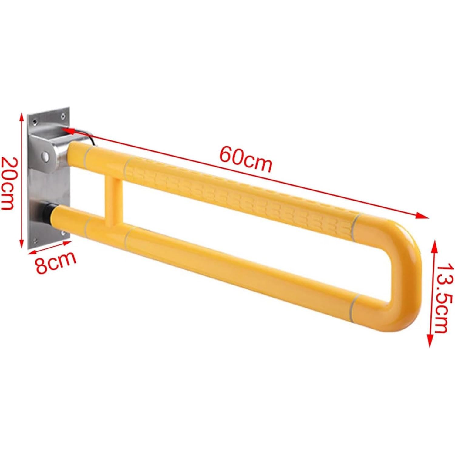 Agarraderas Baño para Mayores WC, Asidero Baño Abatible, Acero Inoxidable Barra Pared Asidero Asa de Seguridad Apoyo Agarrador para Personas Mayores Discapacitadas Minusvalidos Embarazada (1, Y)