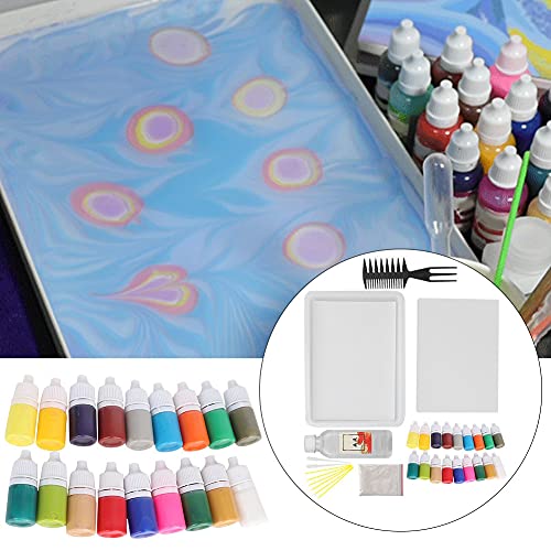 Kit de pintura de marmoleado al agua para pintar de forma fácil y limpia sin manchar 4