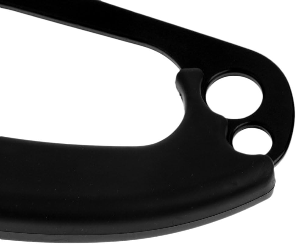 Left Hand Ascender 4KN Rescue Climbing Device for 8-13mm Rope - Black 20x9cm