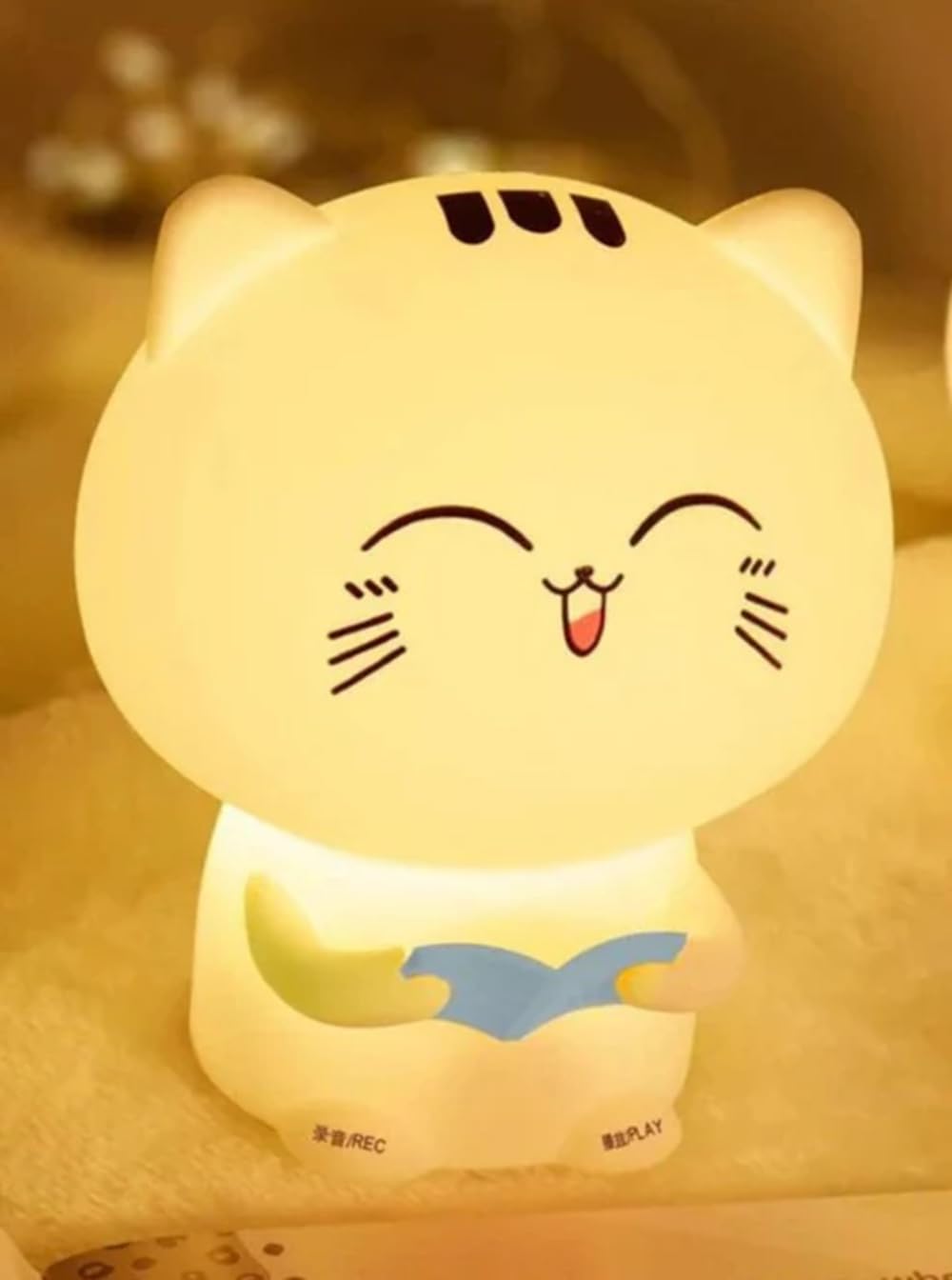 DesiDiya® Kitty Lamp, Kitty Gifts, Book Reading Cat Silicone Touch Lamp, Birthday Gift for Girls and Boys, 7 Color Touch Control Led Beside Night Light for Nursery Kids | Kitty Gifts for Girls & Woman