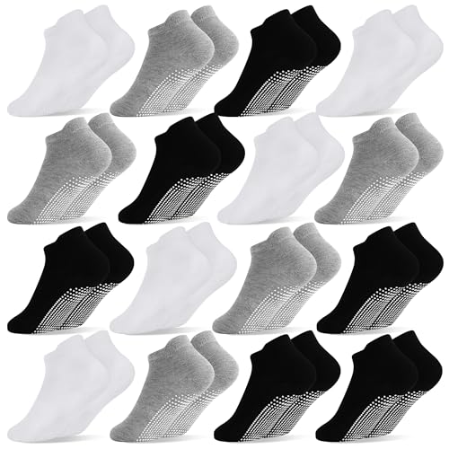 ELUTONG Toddler Grip Socks for Boys Girls Non Slip Ankle Grippy Socks for Baby Infant Kids Aged 1-7T