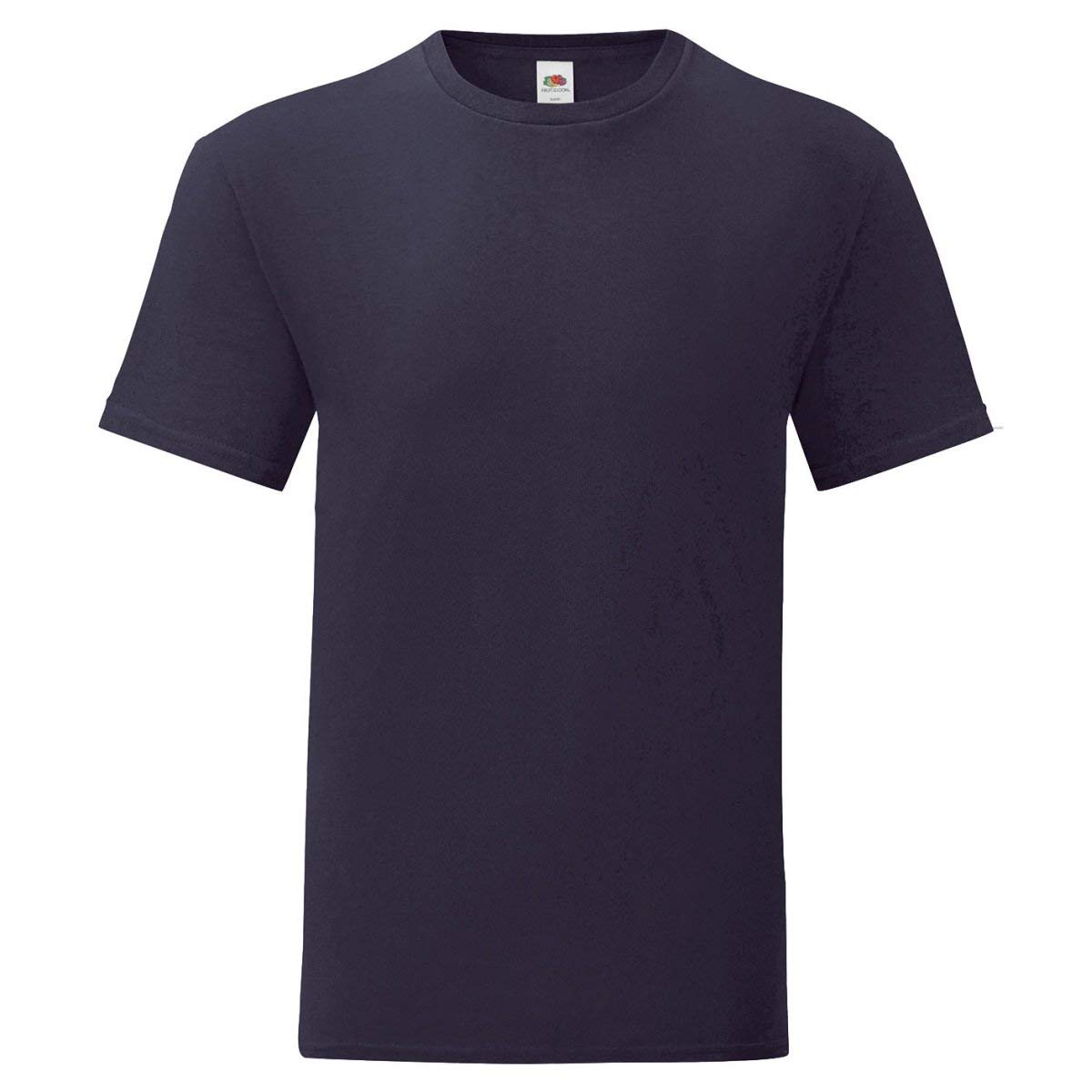 Fruit of the Loom iconic T-shirt, sizes S - 5XL, deep navy, L