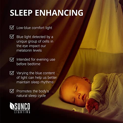 Sunco Lighting A15_BUG-8W-2K-6PK Sunco Led Bug Light Bulbs Outdoor A15 Yellow Bug Repellent Porch Light 8W Dimmable 2000K Amber Glow thumb #7