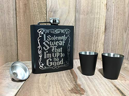 Engraved Custom Solemnly Swear Flask