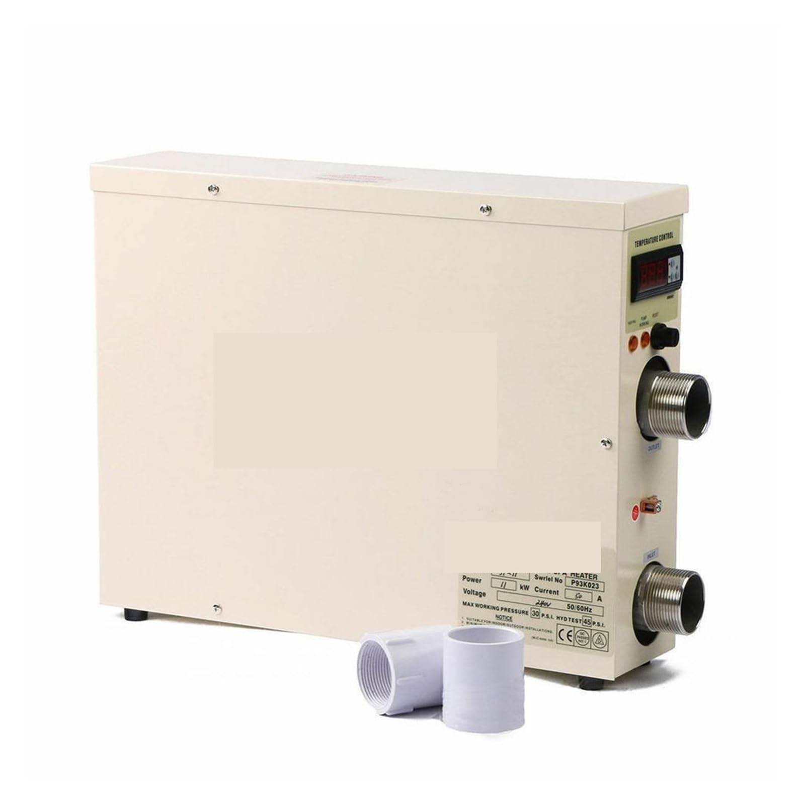 CUDTAPI Pool Heater 5.5KW Electric Digital Water Heater Thermostat For Swimming Pool SPA Hot Tub Bath Water Heating Pool Heat Pump