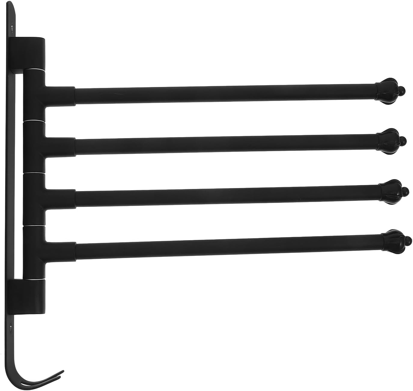 Happyyami Rv Clothes Drying Rack Portable Space Saving Clothesline with Swivel Hooks for Hanging Towels Hats and Bags, Camping Laundry Organizer for Camper and Trailer Interior