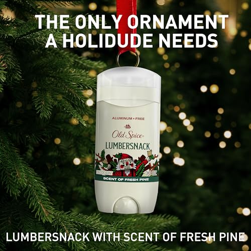 Image of Old Spice Aluminum Free Deodorant for Men, Holidudes Limited Edition, 24 /7 Holiday Freshness, Odor Protection, Stocking Stuffer, Lumbersnack with Fresh Pine Scent, 3.0 oz