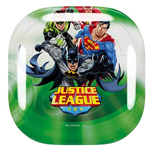 Skinit Decal Audio Skin Compatible with Samsung Galaxy Buds Pro - Officially Licensed Warner Bros Justice League Team Power Up Green Design