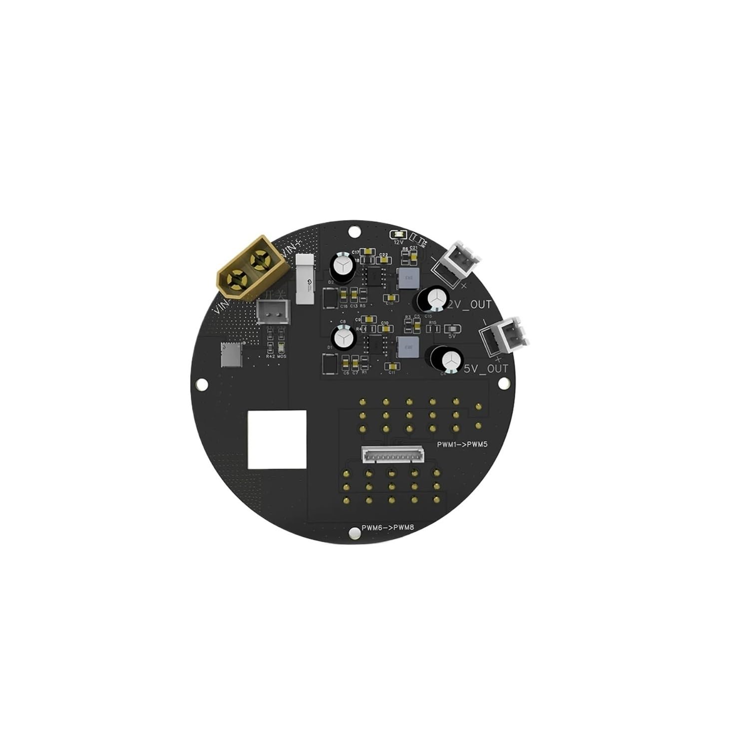 Compatible for LX-ROV Placa Distribución Energía Conectores MR30 | Diseño de código abierto, 8 canales de propulsión, 2 canales de iluminación, for montaje de robots submarinos