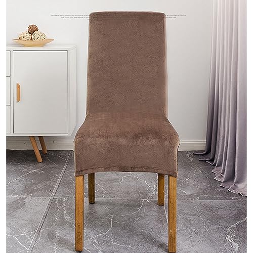 Housse de chaise en velours de qualité supérieure pour grand dossier de table