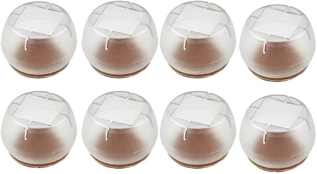 Set of 8 Silicone Chair Leg Protectors for Table or Furniture Set of 8