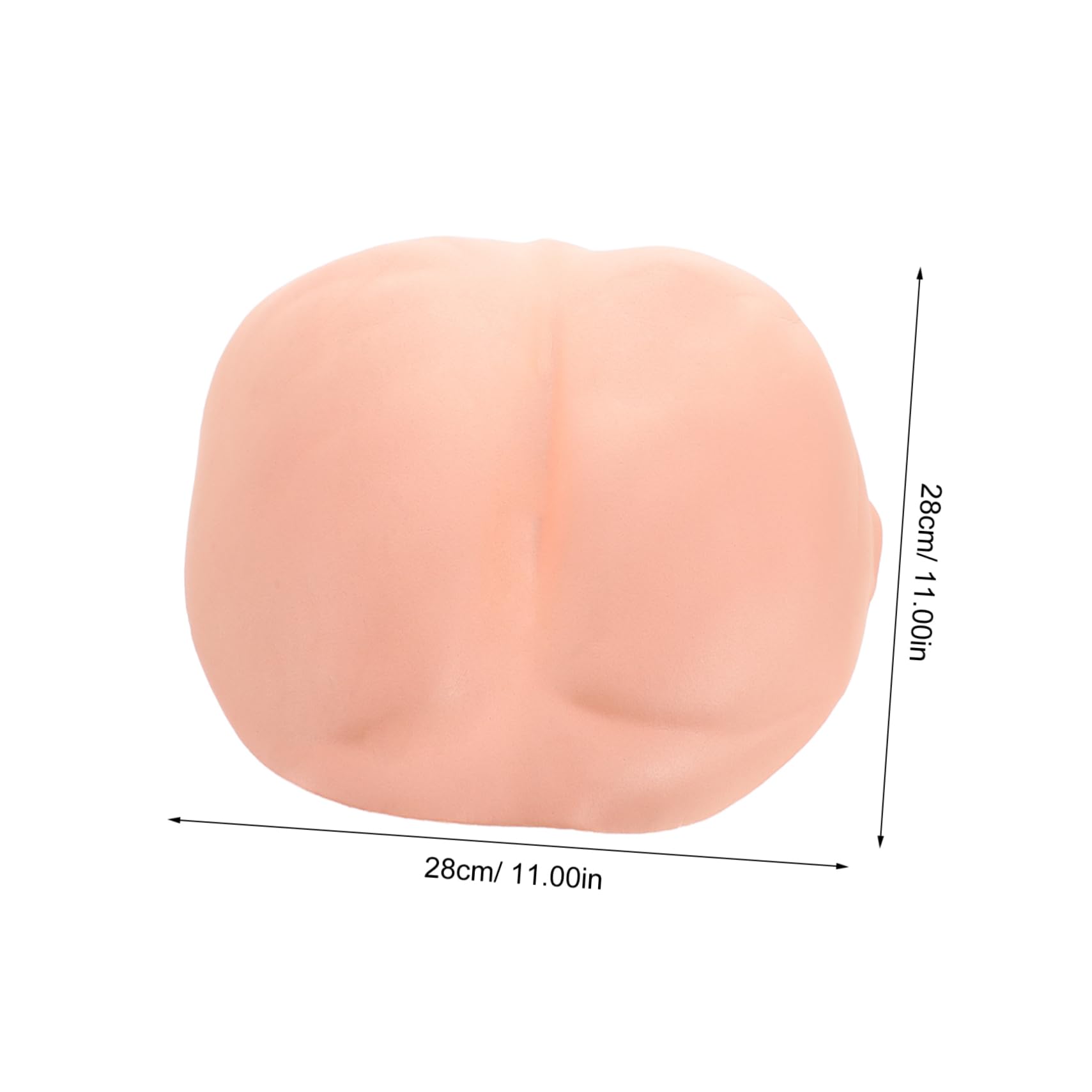 Toyvian Fake Buttocks Prank Prop Hilarious Costume Accessory for Halloween Parties Fun Faux Bum Pad for Cosplay Gatherings - Image 2