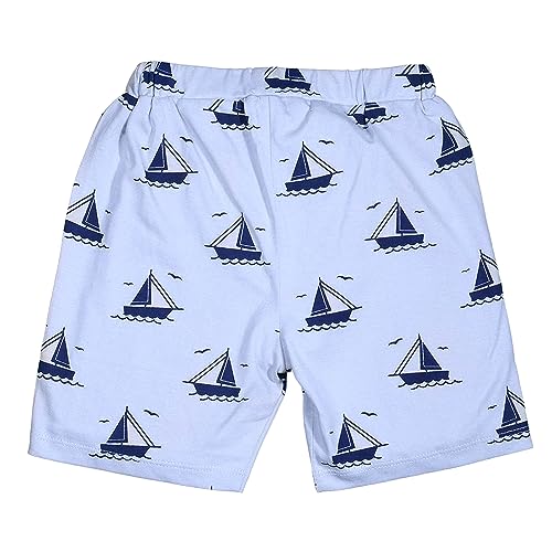 Image of Be Awara Kids Printed Half Sleeves T-shirt & Shorts Clothing Sets, 100% Cotton Soft Unisex Cord Set, Comfortable Wear for Kids With Cool Prints, Everyday Casual Wear for Boys & Girls