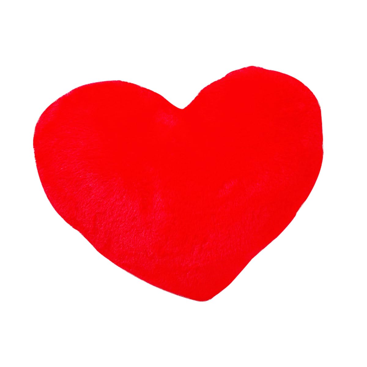 FOUTP Heart Pillows, Light Pink Heart Shaped Pillows, Washable Soft Fluffy Decorative Cushions, Love Throw Pillows Gifts, Women Girls Living Room Decor (red,46 * 36cm)