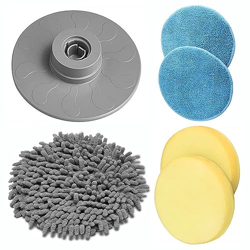 Sweepulire Scouring Pad & Replaceable Chenille Mop Brush Heads for Sweepulire SW1 Electric Cleaning Brushes