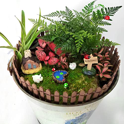 Bezalel Fairy Garden Accessories - Upgrade Fairy Garden Kit Fairy Garden Supplies Miniatures Figurines For Micro Landscape Plant Pots Bonsai Craft Decor Terrarium Decor - Fairy Garden Decor 25Pcs #TOP3