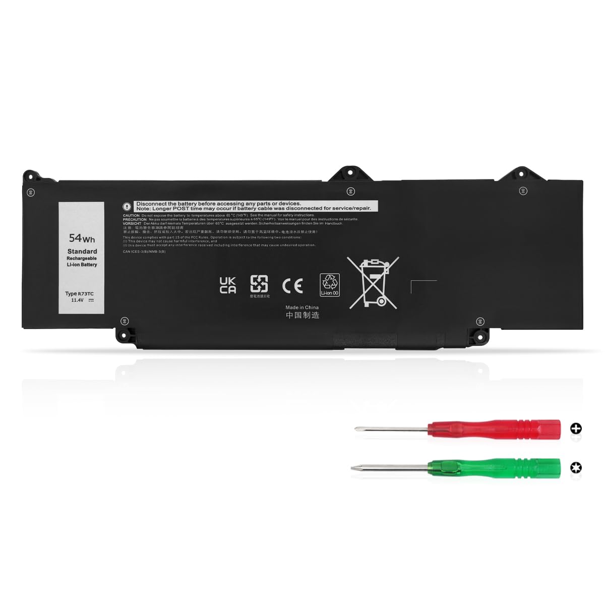 54Wh R73TC Laptop Batterie pour Dell Latitude atitude 3550 5440 5450 5540 5550 3340 3440 3450 3540 5340 5350 Inspiron 14 Plus 7441 Precision 14 3480 3490 15 3580 3590 P165G P127F P169G DR02P