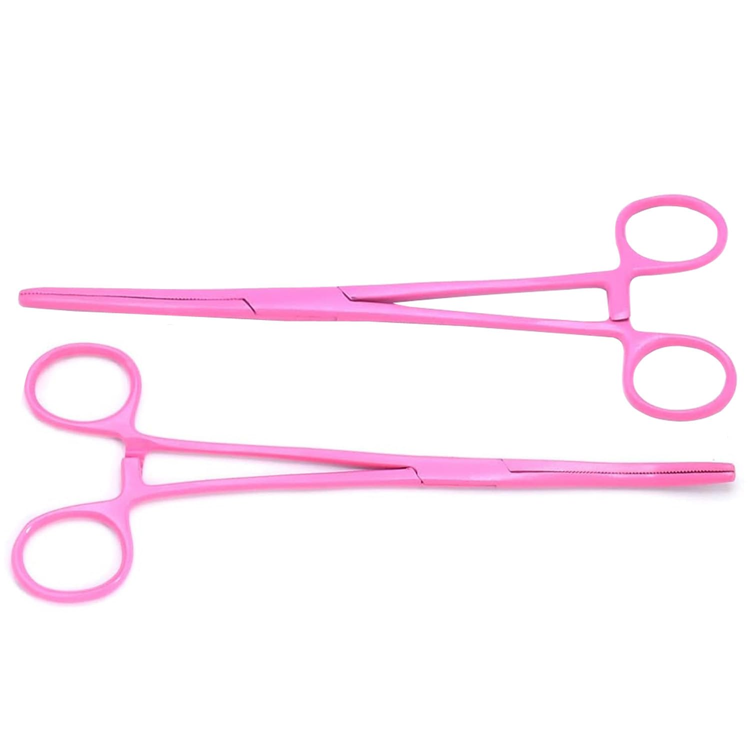 MuskalMed 2 Piece Full Pink Coated Curved & Straight 10