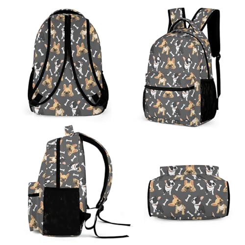 Homieblanket French Bulldog Backpack Set