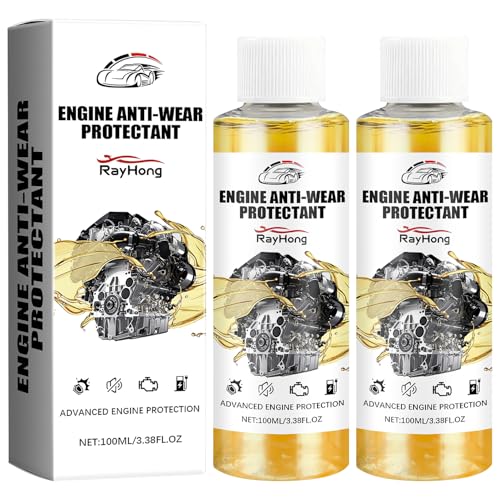 Engine Anti-Wear Protectant, Automobile Engine Anti-Wear Protective Agent, High-Efficiency Engine Anti-Wear Agent, Engine Fuel-Saving and Noise-Reducing Protective Agent (2PCS)