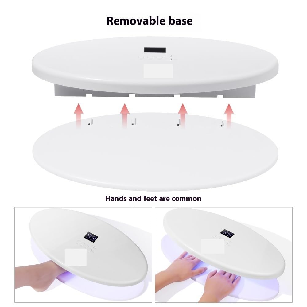 Lampa do paznokci UV LED o mocy 256 W, suszarka żeli zdobienia 96 diodami, profesjonalne narzędzia manicure i pedicure szybkim utwardzaniu użytku domowego Praktyczny