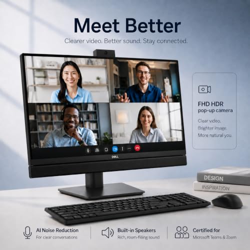 Image of Dell Pro 24 All-in-One QC24250, 23.8 inch FHD, Ultra 7 265, 32GB DDR5, 1TB SSD