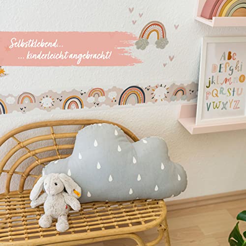 Papierdrachen Rainbow Border for Children's Room, Wallpaper for Beautifying Walls and Theme Rooms - Image 2