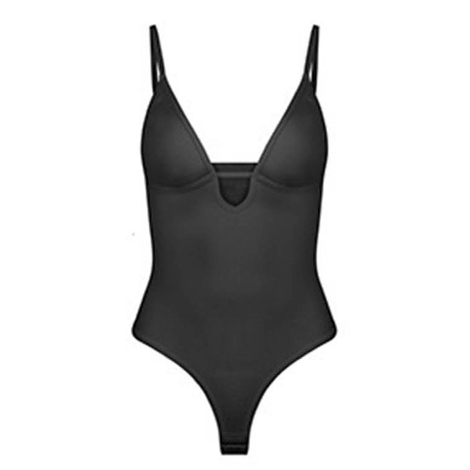 Genérico Faja Moldeadora para Mujer Body con Escote en V Corporal sin realza Figura cómoda elástica Adelgazante Ideal Uso Diario
