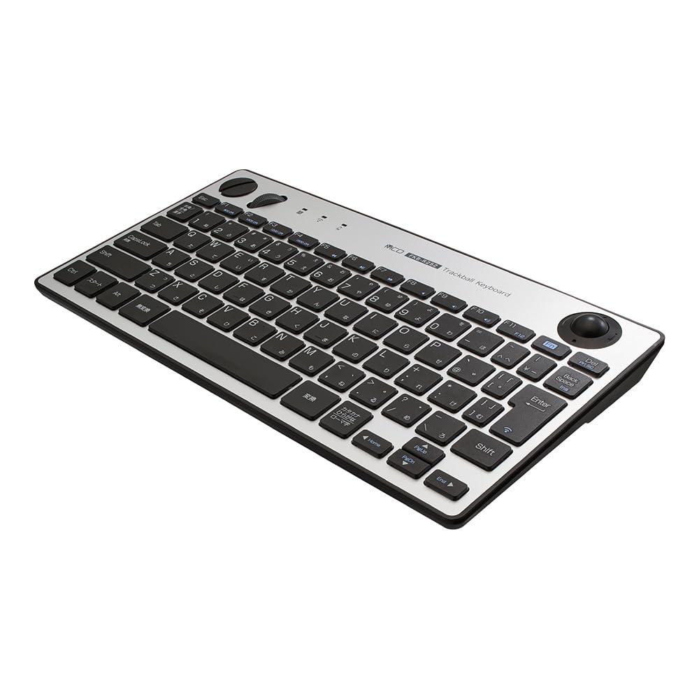 Amazon.co.jp: MCO 無線 キーボード トラックボール搭載 薄型