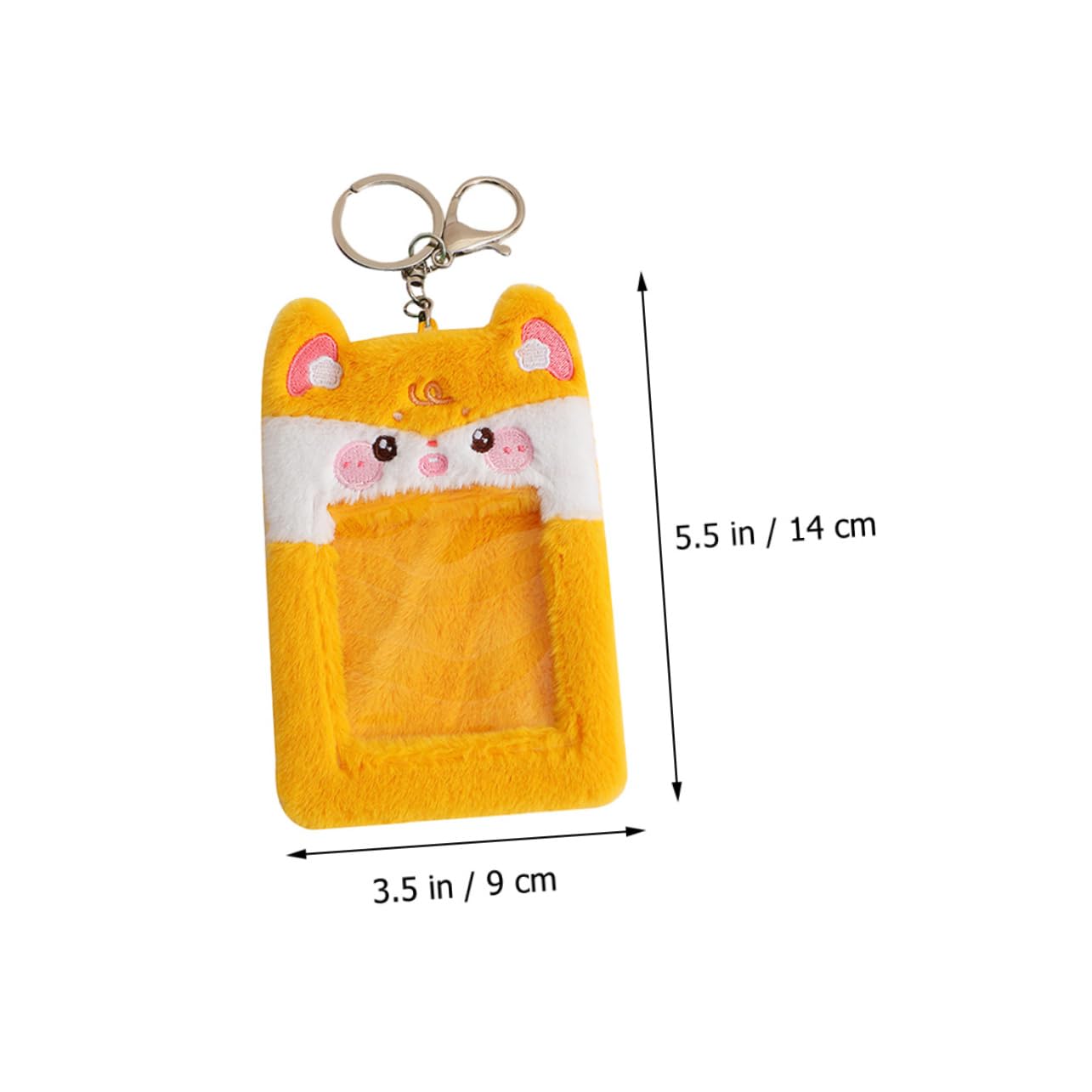 Ciieeo 4piezas Funda De Tarjeta De Cartón De Rana De Peluche Visible Soporte Para Identificación De Protector Decorativo De Tarjetas Para Estudiantes y Profesionales