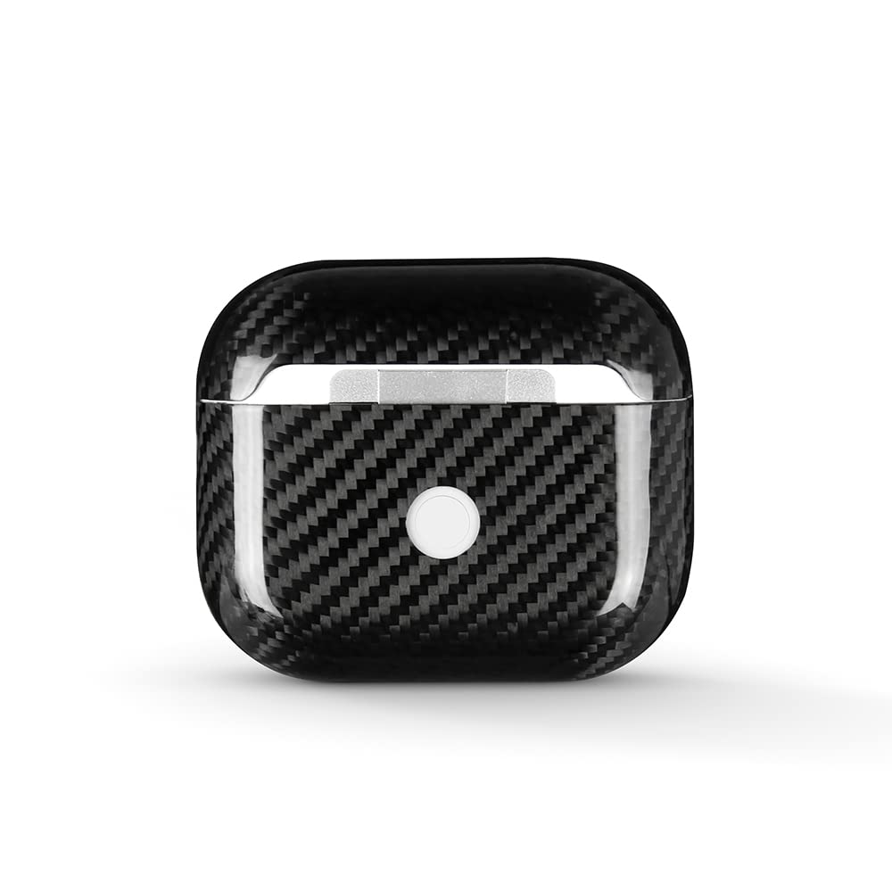 リアルカーボンファイバーケース　AirPods 第3世代用　光沢ブラック リアルカーボンファイバーケース AirPods 第3世代用 光沢