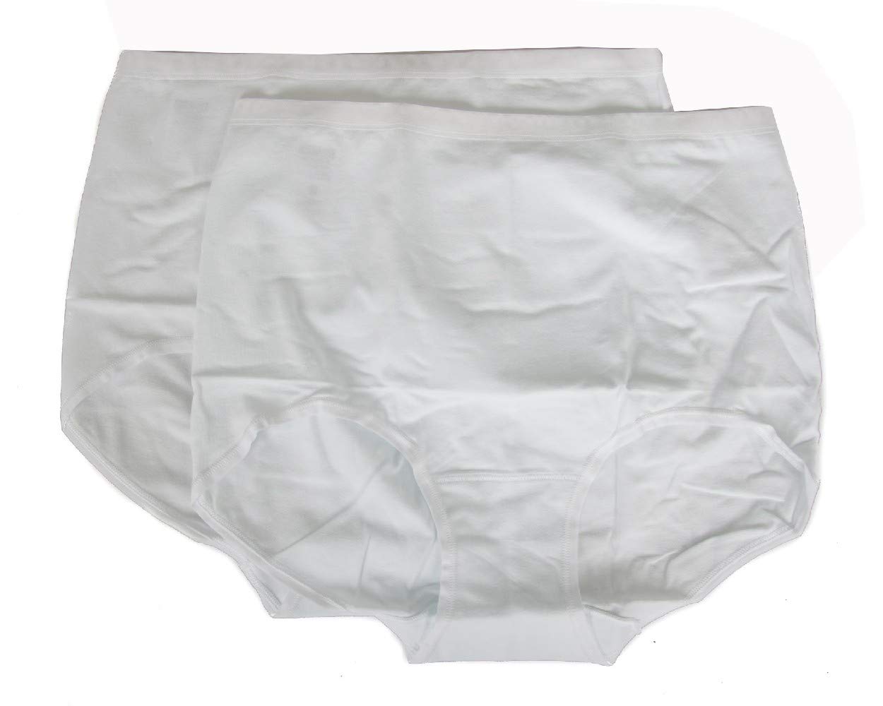 RAGNO Confezione 2 Slip Donna Cotone Bordato Liscio Mutande Bipack Articolo 07180Z Fly Maxi, 010B Bianco, 8-OTTAVA (EU XXXL - F 7 - USA XXL - GB 42)