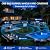 Solar Bug Zapper Outdoor Waterproof, 4500V High Power Cordless Mosquito Zapper with Smart Light Sensor, Dual Solar & USB Rechargeable Insect Killer for Patio, Garden, Backyard, Indoor & Outdoor Use