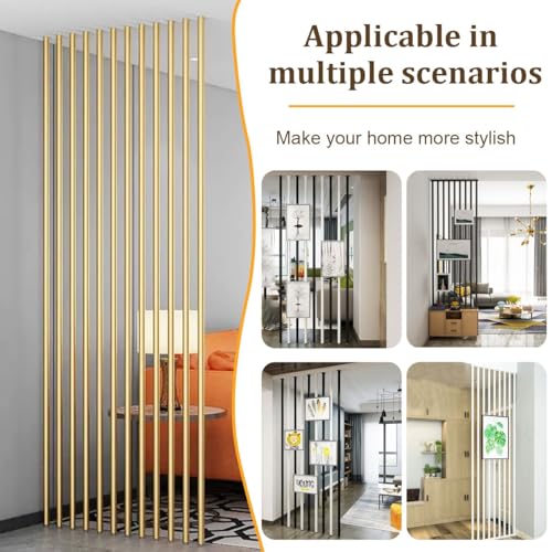 Cloison en aluminium sur mesure et sans perçage pour loft moderne