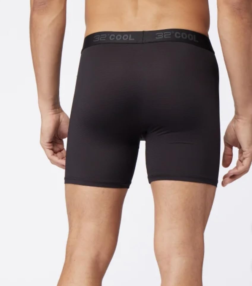 Men's Boxer Brief, Comfort Mesh, 3-Pack, Black, Large, Quick Dry Nylon with Anti-Odor4