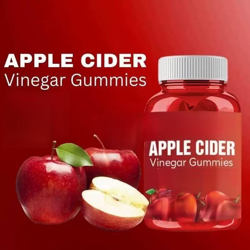 Gomitas de vinagre de sidra de manzana | Apoya la inmunidad, la digestión y la desintoxicación | Sin gluten, vegano, sin OGM