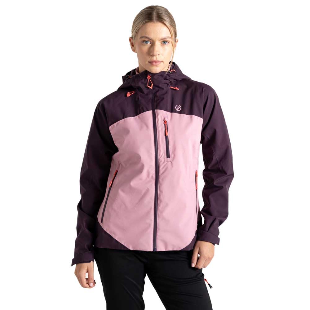Dare 2B Womens/Ladies Torrek II Colour Block Waterproof Jacket (16 UK) (Deep Plum/Lilas)