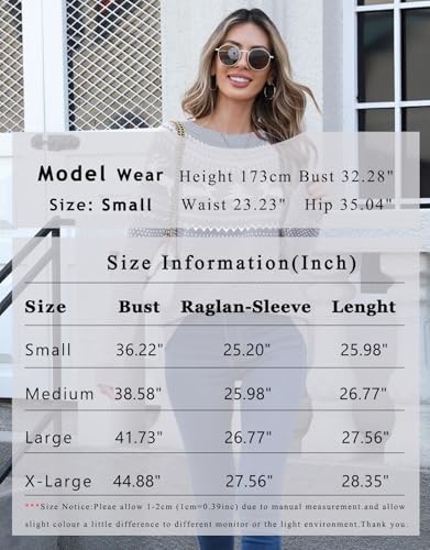Image of Women's Long Sleeve Crewneck Casual Fall Winter Fair Isle Pullover Sweaters